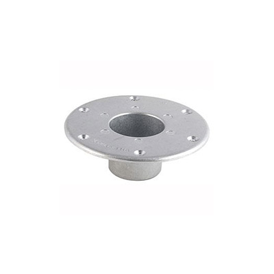 RV Table Leg Base - AP Products - Recessed Mount Applications - Aluminum