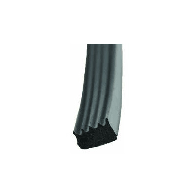 RV Seals - AP Products - Foam - Ribbed - PSA Tape - 5/8" x 3/8" x 50' - Black