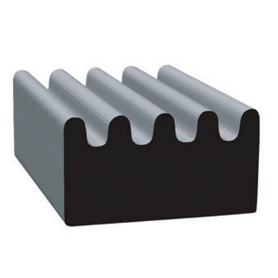 RV Seals - Clean Seal - EPDM Channel Seal - Adhesive Tape - 3/8"W x 5/8"H x 50'L - Black