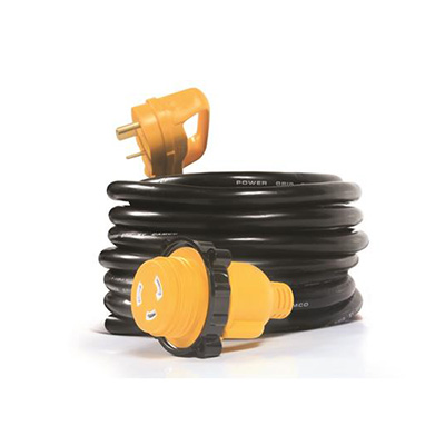 Power Cord - Power Grip - 30A - 25'L - Female Locking Adapter