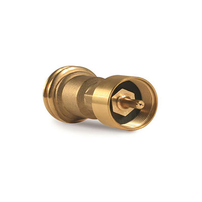Propane Adapter - Camco - Type 1 ACME To POL 1" Disposable Cylinder - Brass