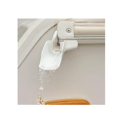 RV Gutter Spout Extensions - Camco 42123 Gutter Spout Extensions 4 Pack - White