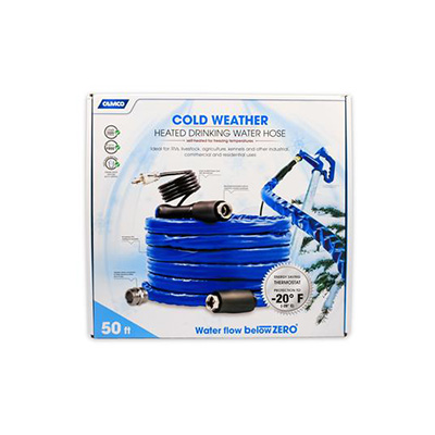 Heated Water Hoses - TastePURE Heated Drinking Water Hose - Thermostat - 50'L