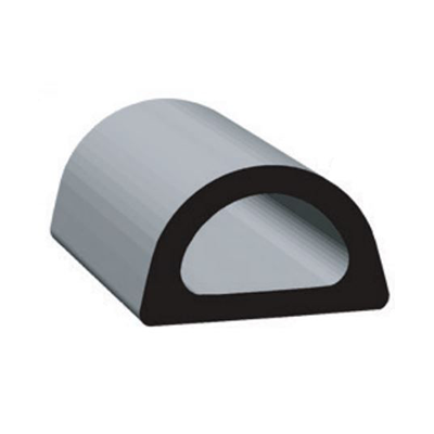 RV Seals - Clean Seal - D Type - Adhesive Tape - .610" x .360" x 50' - Black