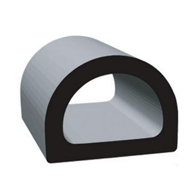 RV Seals - Clean Seal 135H2-50 D Seal With Adhesive Tape .750" x .563" x 50' - Black