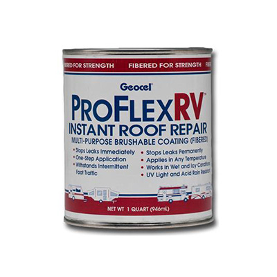 RV Roof Repair Coating - Geocel - ProFlex RV - Metal Roof - 1 Quart - Clear