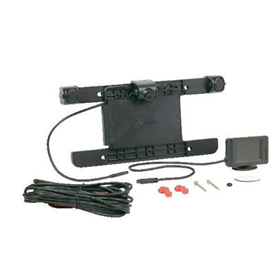 Back Up Camera - Hopkins Manufacturing - 2.5 Inch LCD Monitor - License Plate Mount