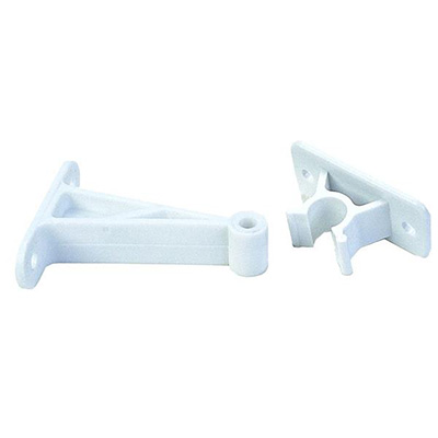 RV Door Catch - JR Products - C Clip - 3" - Plastic - Polar White