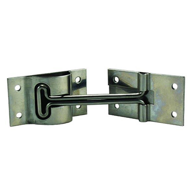 RV Door Catch - JR Products 10515 T-Clip Stainless Steel Door Catch 4" - Silver