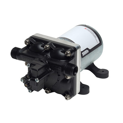 RV Water Pump - SHURflo Revolution 4048-Series Pump - Strainer & Fittings - 4 GPM - 12V DC