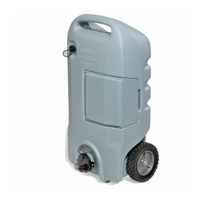 Tote Tanks - Tote-N-Stor Portable Waste Tank - 2 Wheels - Includes Tow Bracket & Hose - 25G