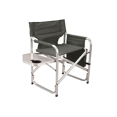 Camping Chairs - Faulkner 48870 Director Chair With Cup Holder Tray & Side Pouch - Green