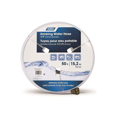 RV Freshwater Hose - TastePURE Kink-Resistant Freshwater Hose - 50 Feet - 5/8 Inch ID