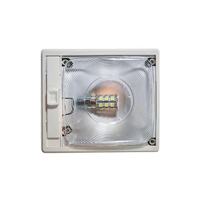 RV Interior Light - Arcon - LED - Single - Clear Lens - 12V DC - Soft White