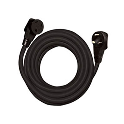 RV Power Extension Cord - AP Products - Comfort Grip Handles - 30A - 10 Feet - Black