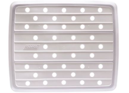 RV Kitchen Sink Dish Mat - Camco 43720 Mildew Resistant Vinyl Dish Mat - White
