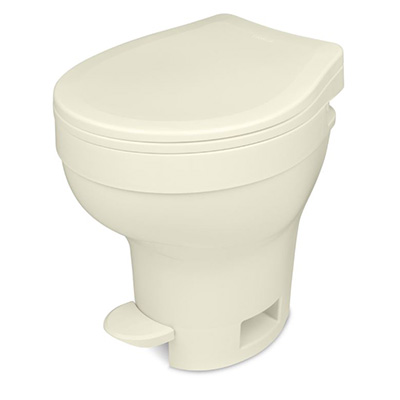 RV Toilet - Thetford 31840 Aqua-Magic VI High Profile Toilet With Foot Pedal Flush - Parchment