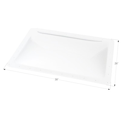 RV Skylight - Icon - Exterior - 38" x 26" With Flange - White